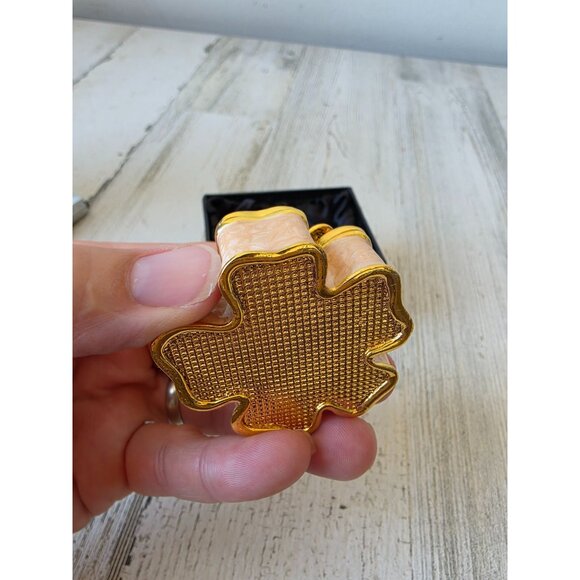 Kalifano flower‎ trinket box jewelry rhinestone glitter pink daisy - Picture 8 of 8